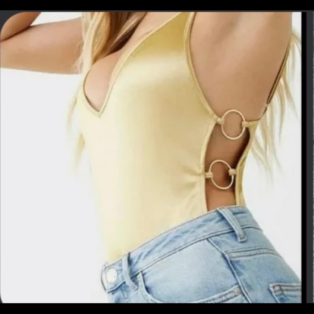 Forever 21 gold ring bodysuit